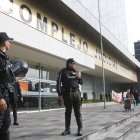 Imagen referencial para graficar este artículo sobre la justicia. En la foto aparece la fachada del Complejo Judicial Norte, en Quito.