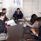 El equipo técnico del proceso de renovación parcial del CNE.