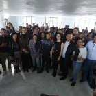 Jhajaira Urresta y sus coidearios de la RC, Jhajaira Urresta y Franklin Samaniego, en Turubamba, sur de Quito.