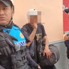 Los agentes metropolitanos hallaron un arma blanca, entre las pertenencias del agresor que amenazaba a las personas en el centro de Quito.