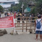 Los comuneros salieron a reclamar en las calles de Montañita