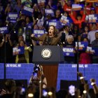 Las Vegas. La vicepresidenta y candidata Kamala Harris en una de sus actividades proselitista de cara a las elecciones de 5 de noviembre.