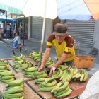 Plaza. Uno de los puestos donde se vende el verde.