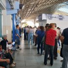 En puntos como la Terminar Río Daule el tiempo de espera es superior a una hora.