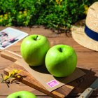 Fruta. Una de l variedades de manzanas que Ecuador compra a Francia.