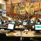 Pleno. 89 de 132 asambleístas que se registraron para la votación, aprobaron continuar con el juicio a la ministra Mónica Palencia.