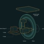 Esquema del nuevo microscopio submarino diseñado por científicos de la Universidad de Stanford, que ha permitido observar cómo funciona el proceso de absorción de CO2 de los océanos.