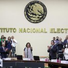 La consejera presidenta del Instituto Nacional Electoral (INE), Guadalupe Taddei .