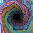 Recreación de cómo los compuestos químicos transportados por el aire se introducen en la nariz con cada inhalación. Nuestro aparato olfativo resuelve su fina dinámica en cada inhalación, formando un código temporal que da lugar a nuestras distintas percepciones de los olores a lo largo del tiempo. CRÉDITOImagen de WU Yuli y ZHOU Wen,  científicos del