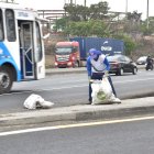 Urvaseo recogió un total de 200 sacos.