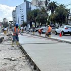 El 19 de octubre los trabajos de hormigonado avanzaron en la avenida Colón.