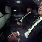 Fotografía de archivo del 28 de febrero de 2024 del exdirectivo de Odebrecht en Perú, Jorge Barata (d), a su llegada a la sede del Ministerio Público en Sao Paulo (Brasil)