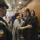 La ministra del Interior, Mónica Palencia, en la Asamblea Nacional.