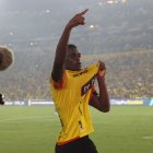 Álex Rangel y su primer gol en Barcelona, el segundo en su carrera deportiva en el profesionalismo.