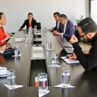 Reunión en días pasados por la crisis energética entre el Gobierno y el sector privado.