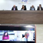 El Pleno del Tribunal Contencioso Electoral (TCE) durante una sesión.