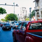 En la zona se registra una alta demanda vehicular.