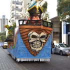 En el desfile, además, participaron estudiantes.