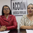 Angélica Porras (izquierda, con chaqueta) junto a Priscila Schettini.