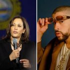 Bad Bunny muestra apoyo a Kamala Harris en sus redes sociales.