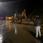 Suspensión. El paso de Baños a Puyo se encuentra restringido por los derrumbes que ocasionaron las lluvias.