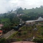 Llegada de los carros de militares a Palo Quemado.