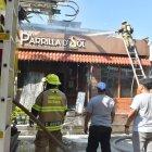 Incendio en restaurante al centro de Guayaquil.