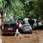 Estragos del fenómeno meteorológico en Valencia, España.
