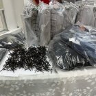 A los detenidos se les encontró un saco de yute con miguelitos.