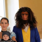 El presidente de Ecuador, Daniel Noboa, se disfraza de La Bestia para Halloween junto a su hija