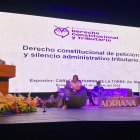 Foro. En el Teatro Sánchez Aguilar se desarrolló  el Congreso Internacional de Derecho Constitucional y Tributario.