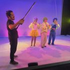 Preparación. Un grupo de actores durante uno de los ensayos.