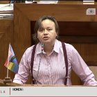 La diputada por la región de O"Higgins, Marcela Riquelme.