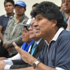 El expresidente de Bolivia, Evo Morales, en una rueda de prensa el 4 de octubre de 2024, en Cochabamba.