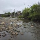 A finales del mes de octubre así lucía el río Tomebamba.