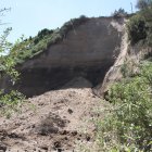 Imagen del deslizamiento que ocurrió en mayo pasado en la zona de La Pampa.