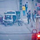En la imagen, el momento en el que uno de los sospechosos del asesinato fue capturado en Guayaquil.
