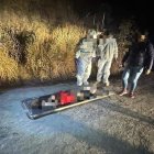 En el levantamiento de cadáver realizado en Panzaleo.