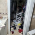 Según las imágenes viralizadas en X, así quedó una de las viviendas afectadas por el robo.