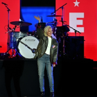 Lady Gaga fue parte del cierre de campaña de Kamala Harris.