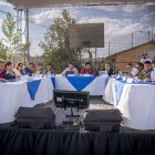 Encuentro. Sesión del Concejo de Riobamba en Tierra Nueva, donde quedó marcada la tensión en el cuerpo edilicio. Fue en esta sesión que los siete concejales abandonaron la sesión.
