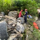 Circunstancia. Recuperar los cadáveres y el auto fue una labor titánica.
