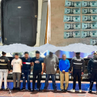 Detenidos. Se incautó cerca de 18 kilogramos de cocaína