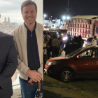 Augusto Verduga y su asesor Jimmy Ruiz, quien fue asesinado en La Aurora.