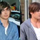 Zac Efron luce un flequillo, tal como su recordado personaje Troy Bolton.