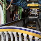 Un pasillo del motel "Kiss Me" este jueves, en Cali (Colombia). El motel "Kiss Me", un emblema de la ciudad de Cali con casi 200 habitaciones temáticas.