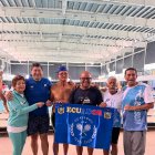 Parte de los nadadores del club guayaquileño que compitió en Argentina.