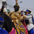 La Mama Negra fue el personaje mas esperado por los espectadores.