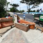 Muebles, entre otros objetos, fueron retirados del lugar.