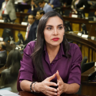Verónica Abad comparece en la Asamblea Nacional.